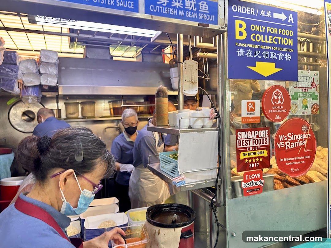 Hawker Stall with Awards and Collection Signage