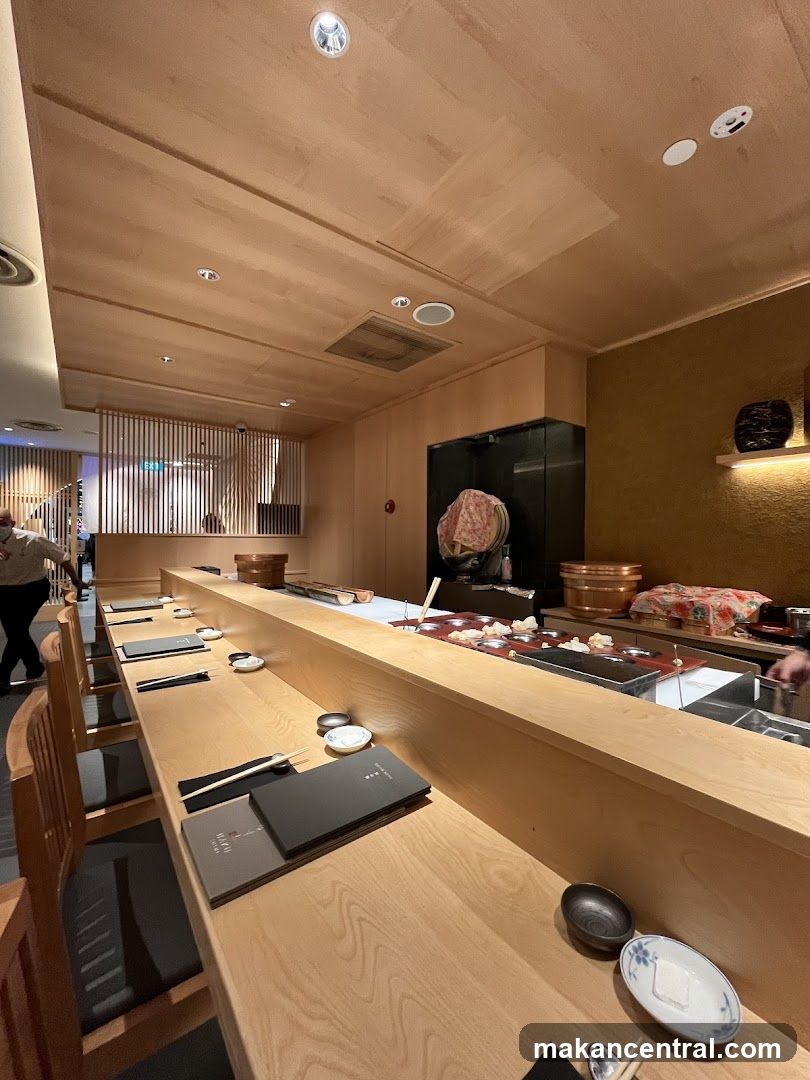 Restaurant Interior with Counter Seating