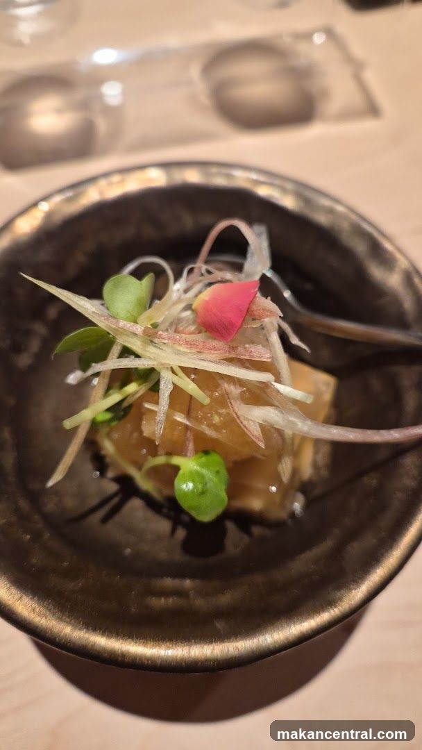 Appetizer with Microgreens and Ginger