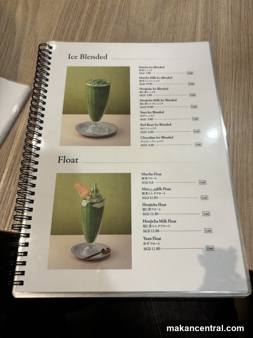 Ice Blended and Float Menu