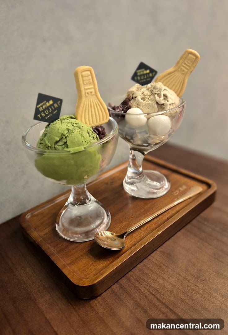 Matcha and Hojicha Parfaits