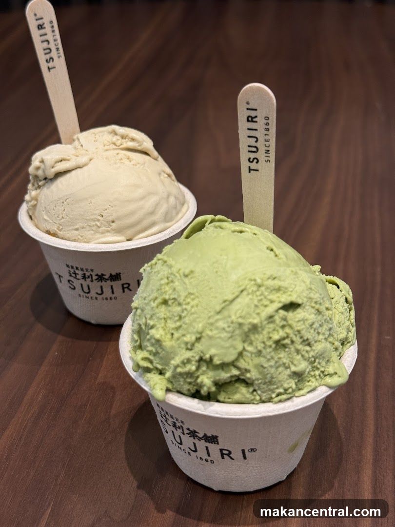 Two cups of ice cream