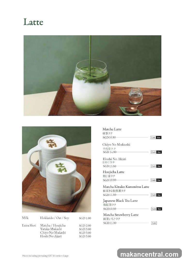 Latte Menu