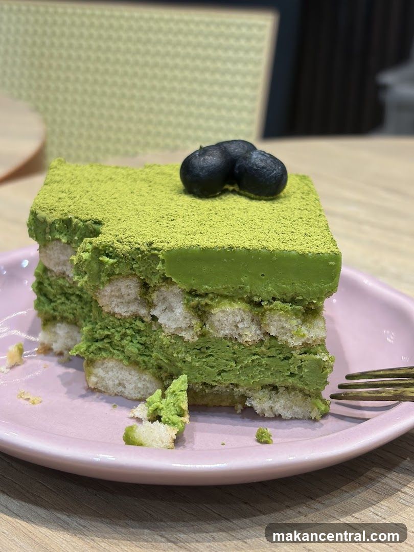 Matcha Tiramisu Slice