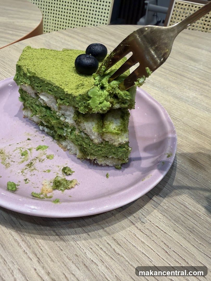Matcha Tiramisu Slice