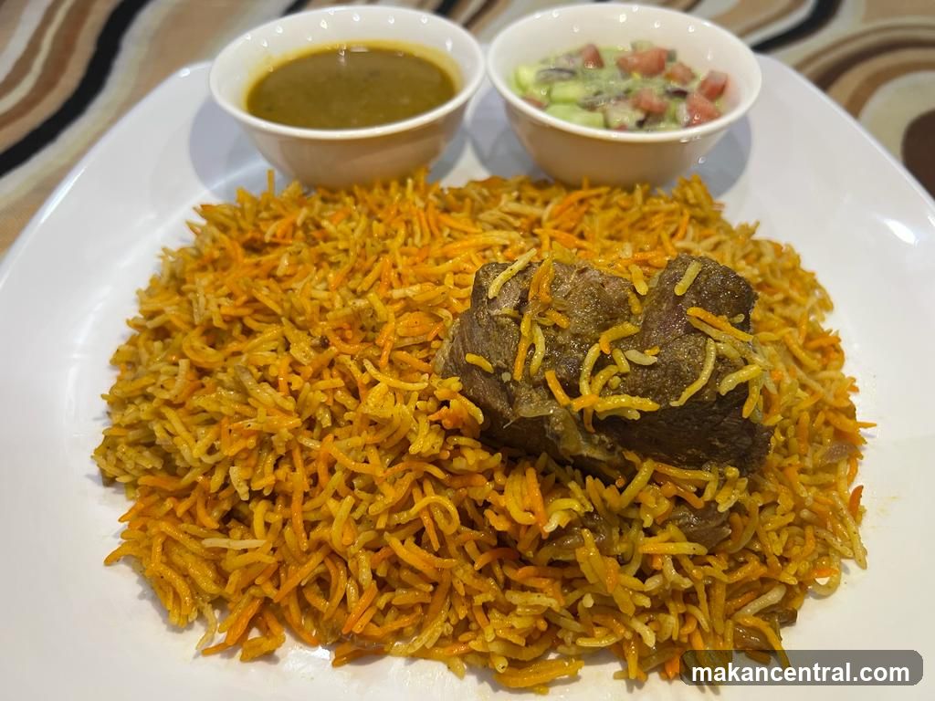 Lamb Biryani with Side Dishes