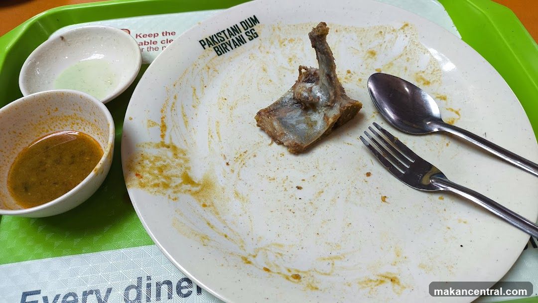 Dirty Plate with Leftover Food