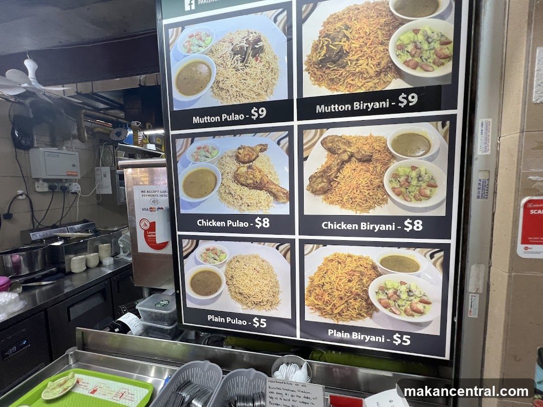 Pakistan Food Menu