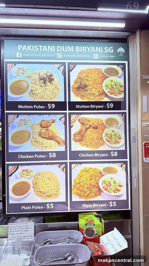 Pakistani Dum Biryani SG Menu