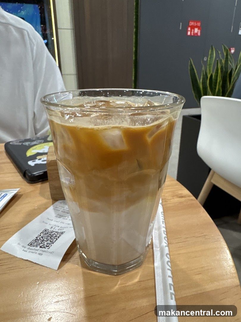 Iced Coffee with Receipt