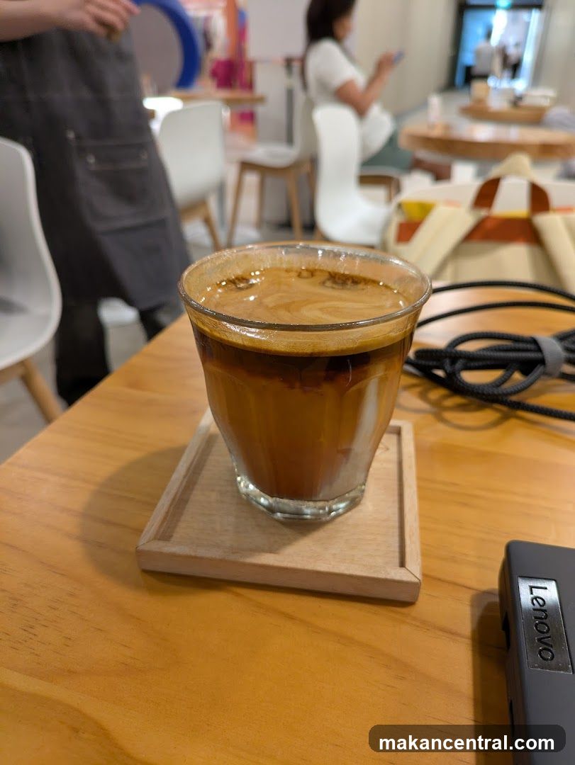 Iced Coffee on a Wooden Table