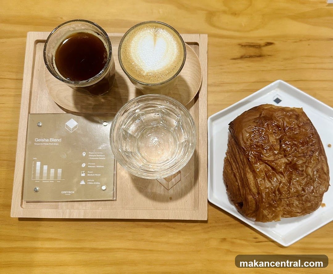 Coffee Tasting Set with Croissant