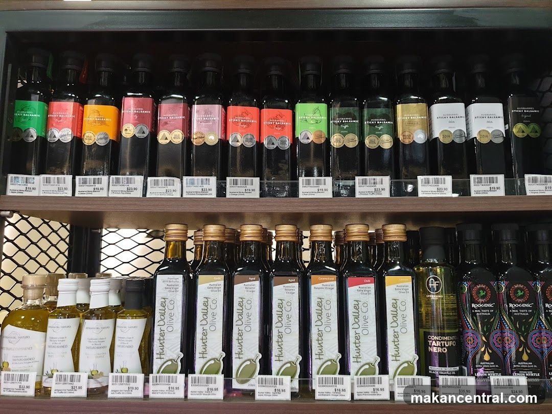 Bottles of Olive Oil and Balsamic Vinegar
