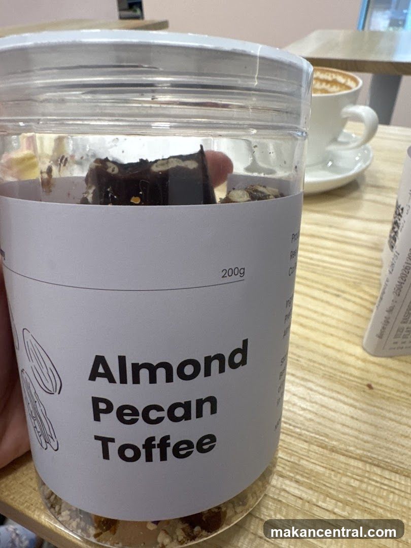 Almond Pecan Toffee Container