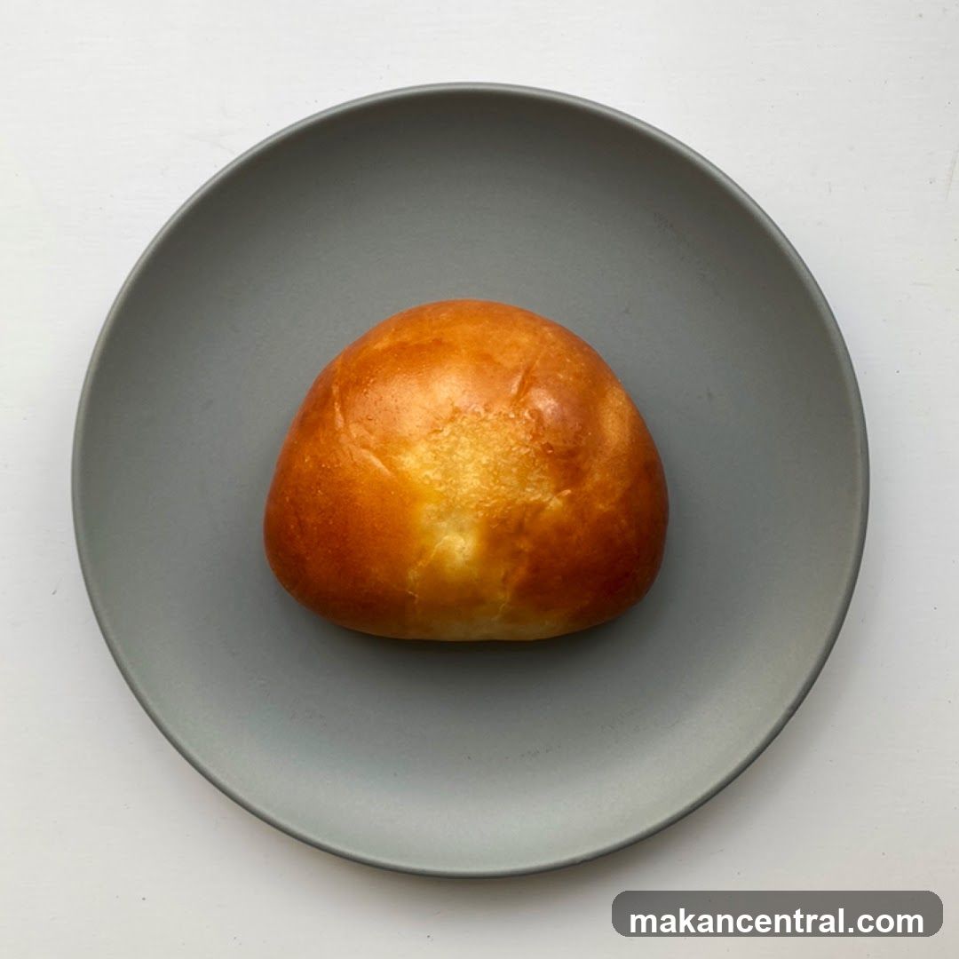 Bread roll on a plate