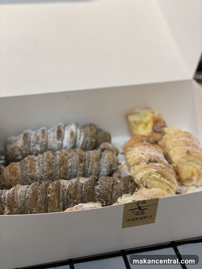Pastries in a box