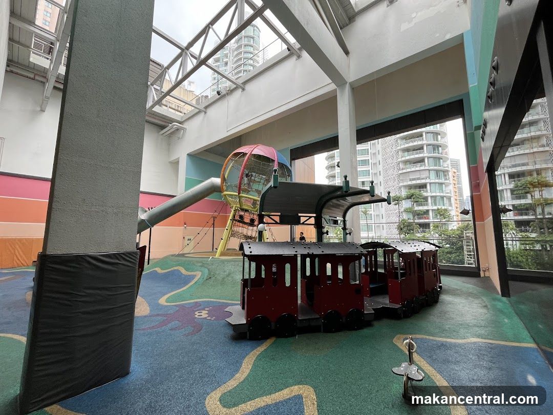 Indoor Playground with Train and Slide