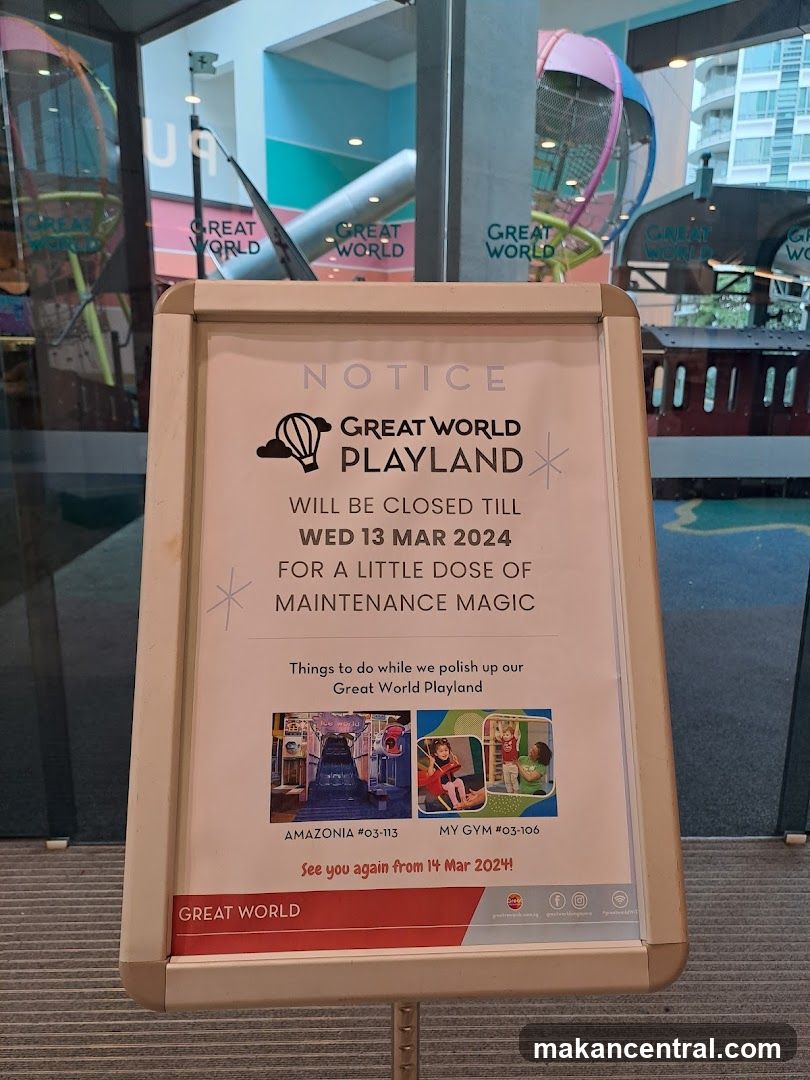 Great World Playland Closure Notice