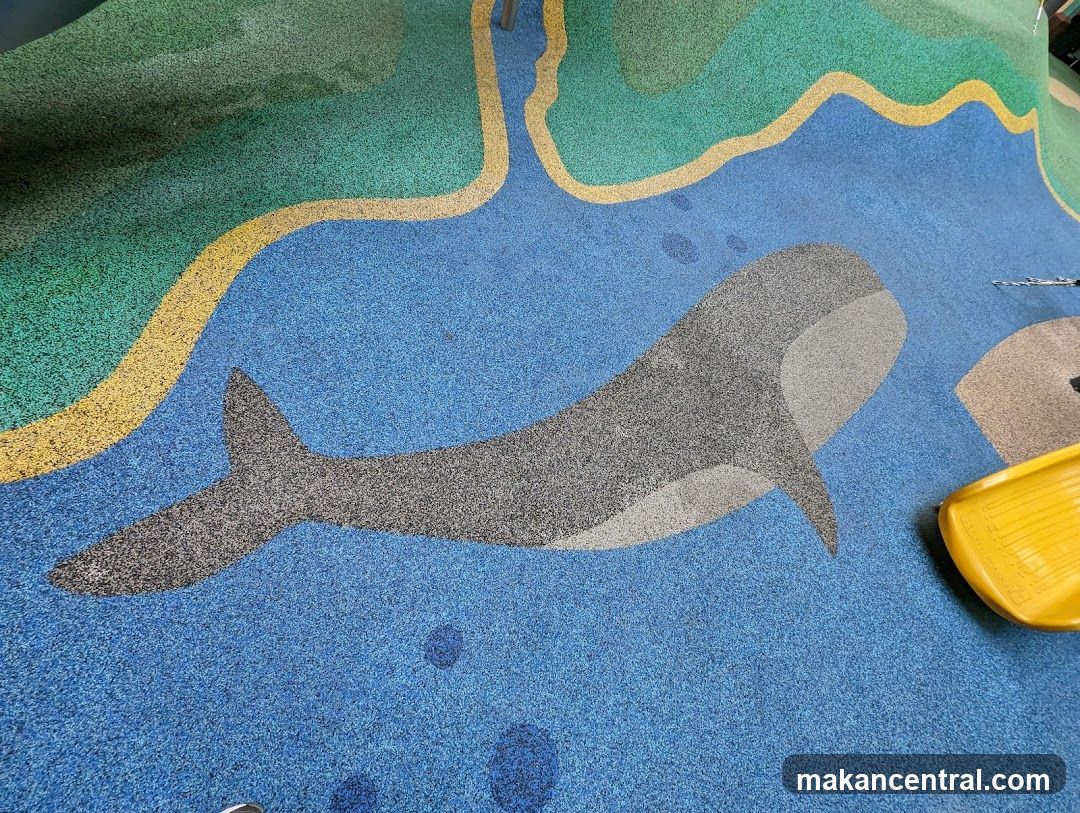 Whale on a Playground Floor