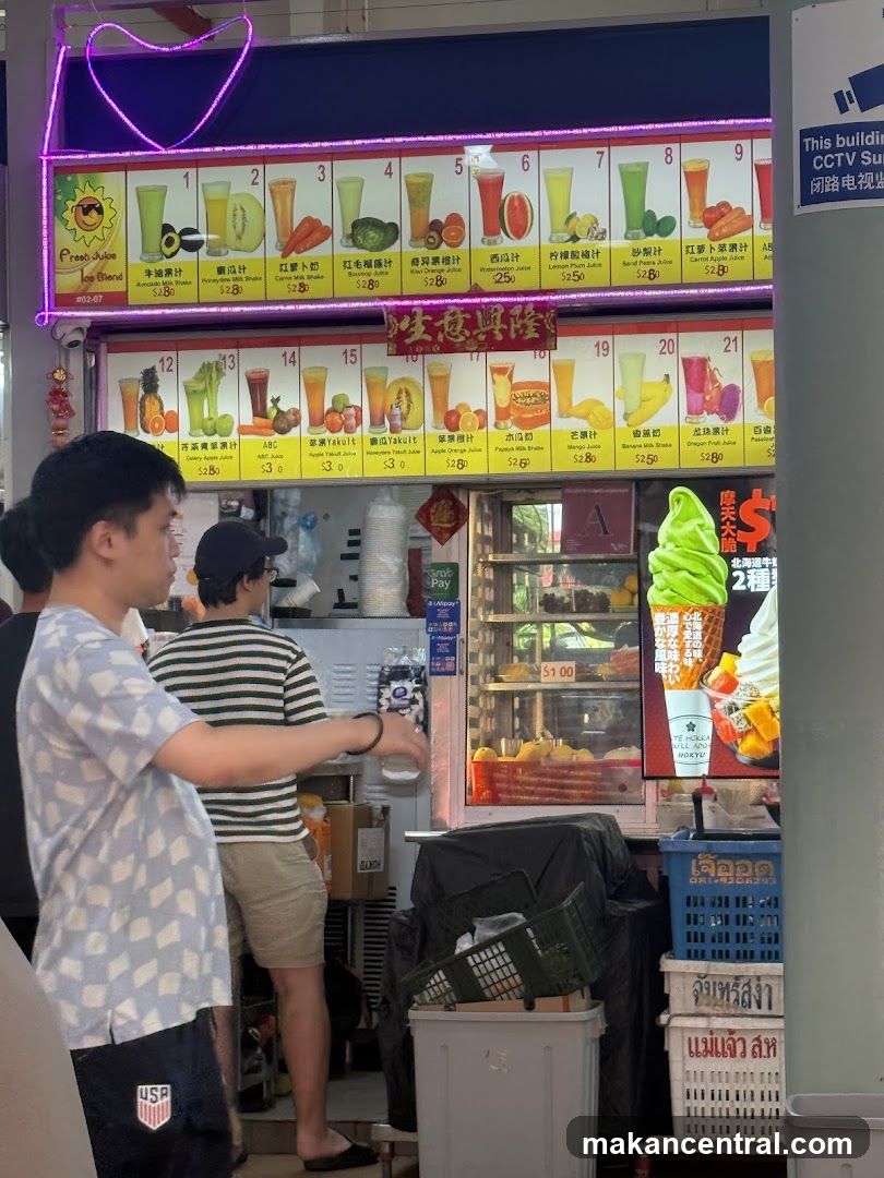 Juice and Ice Cream Stall