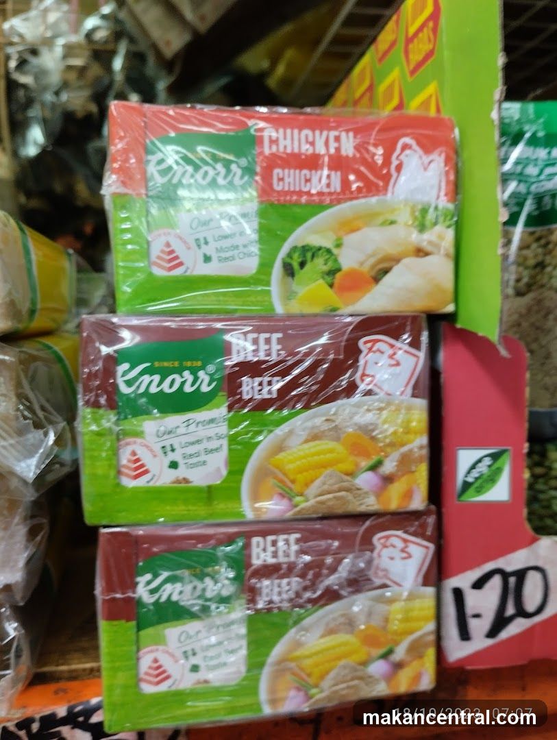 Knorr Soup Boxes on Shelf