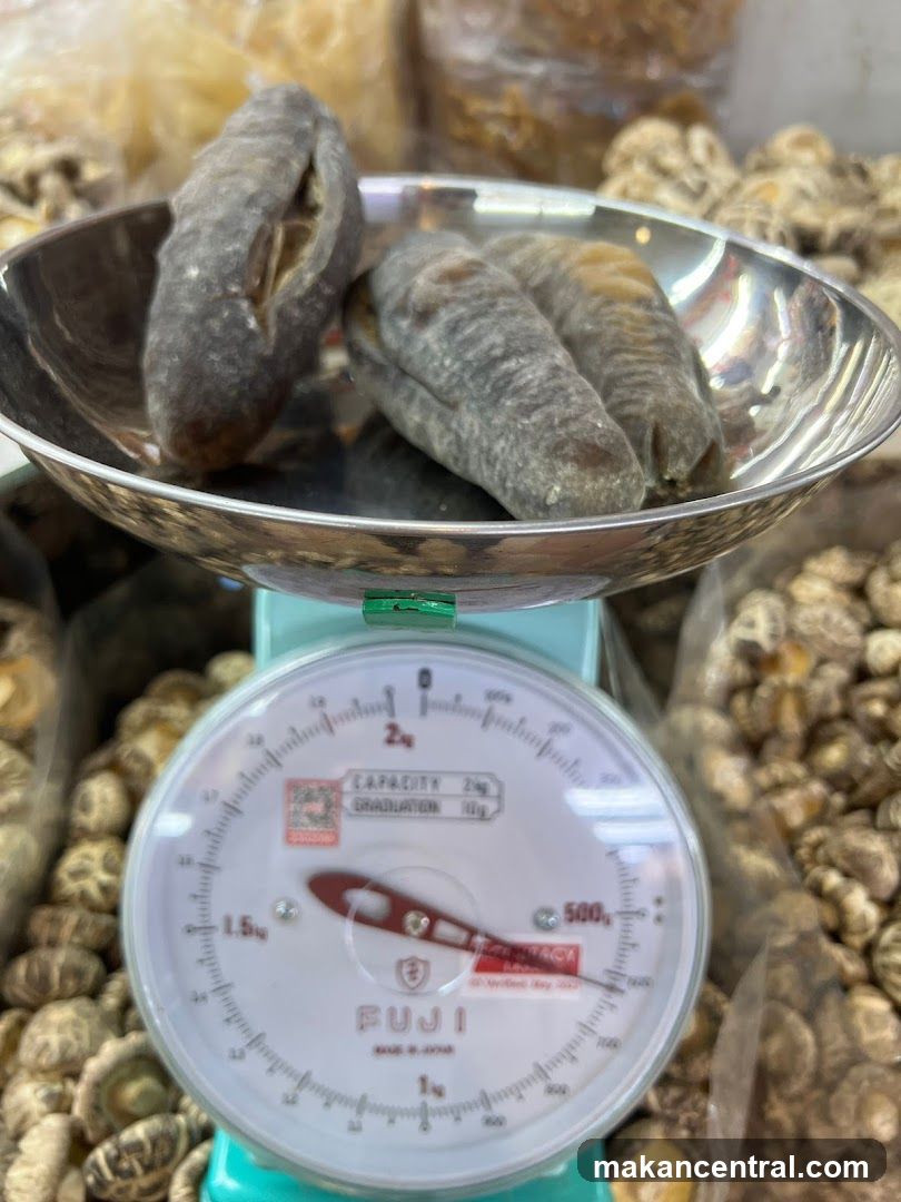 Sea Cucumbers on Scale