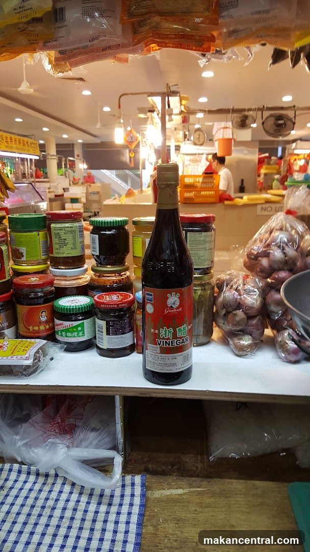 Market stall interior