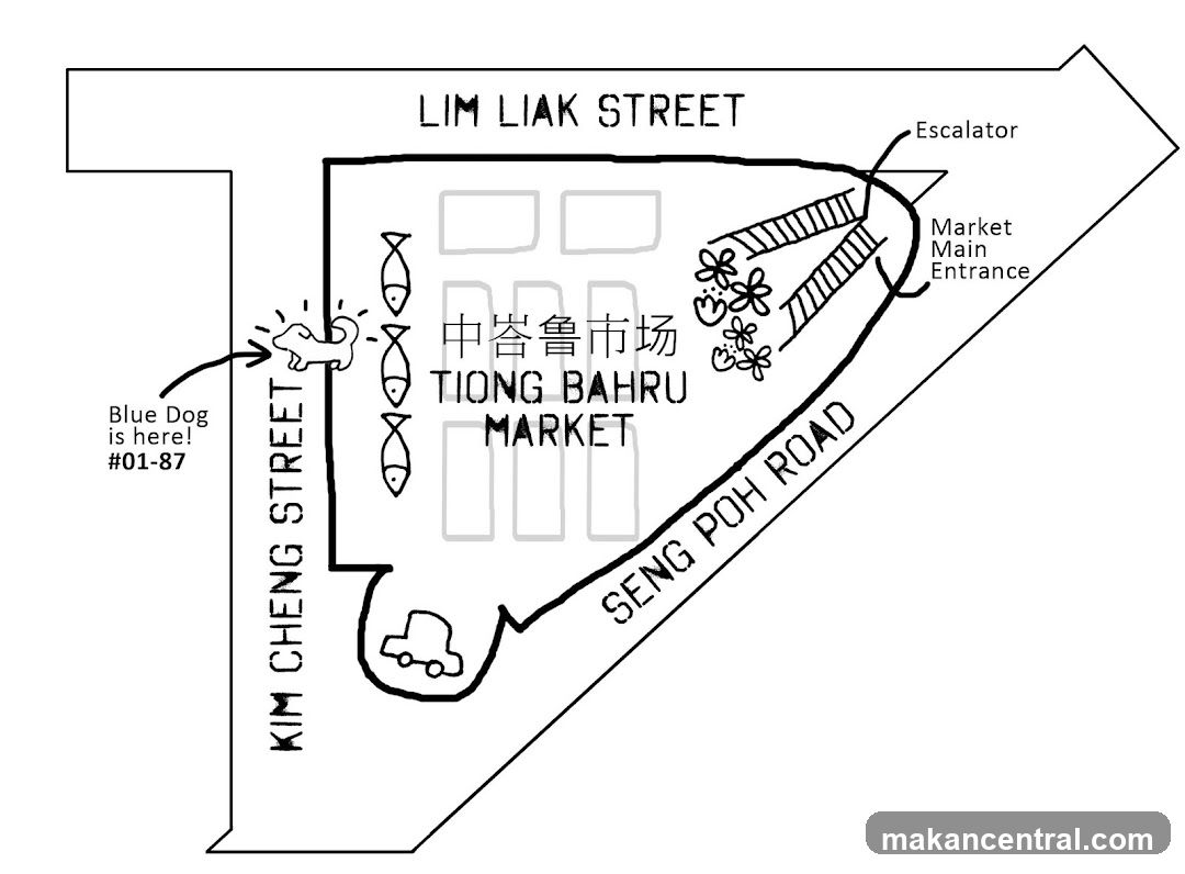 Tiong Bahru Market Map