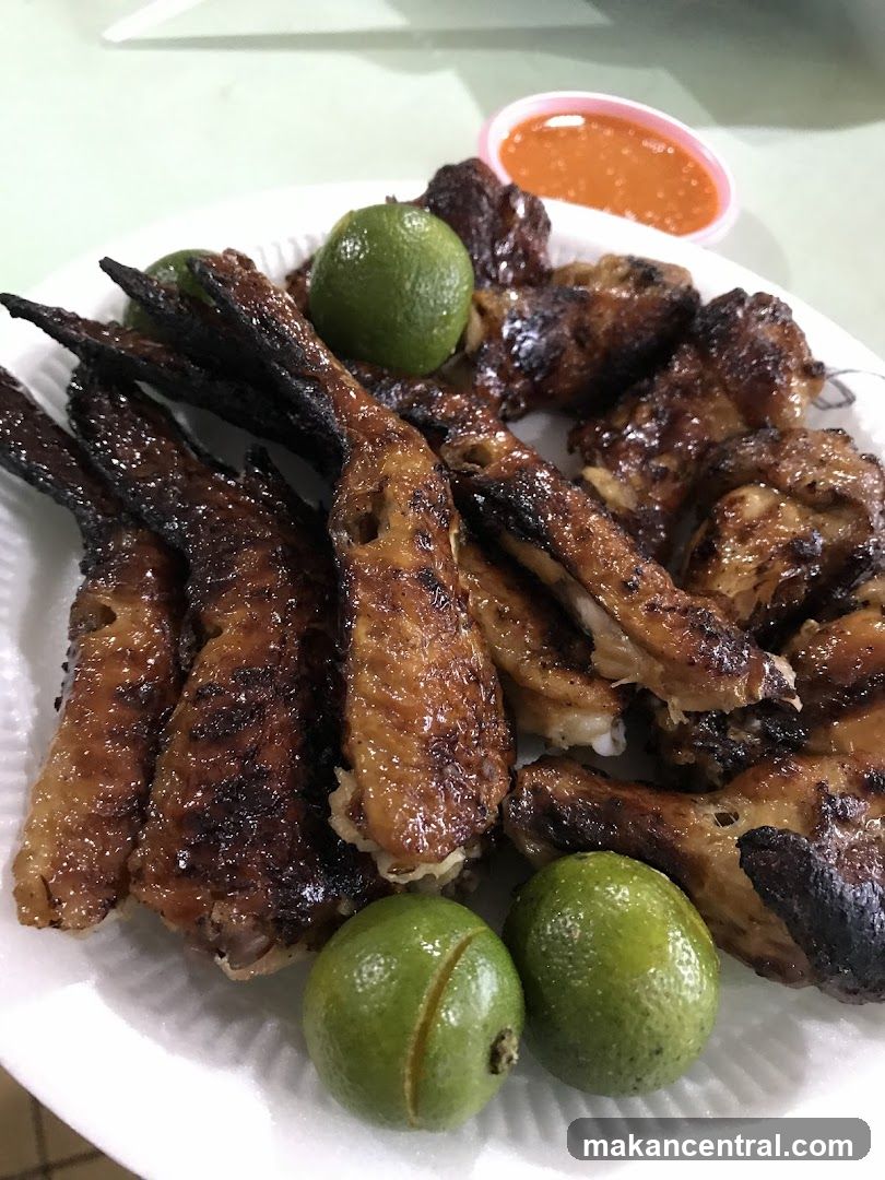 Grilled Chicken Wings with Lime and Sauce