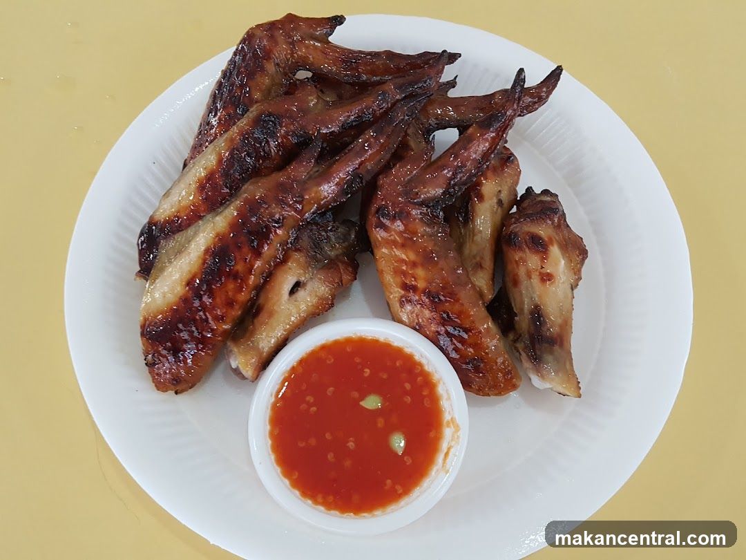 Grilled Chicken Wings with Dipping Sauce