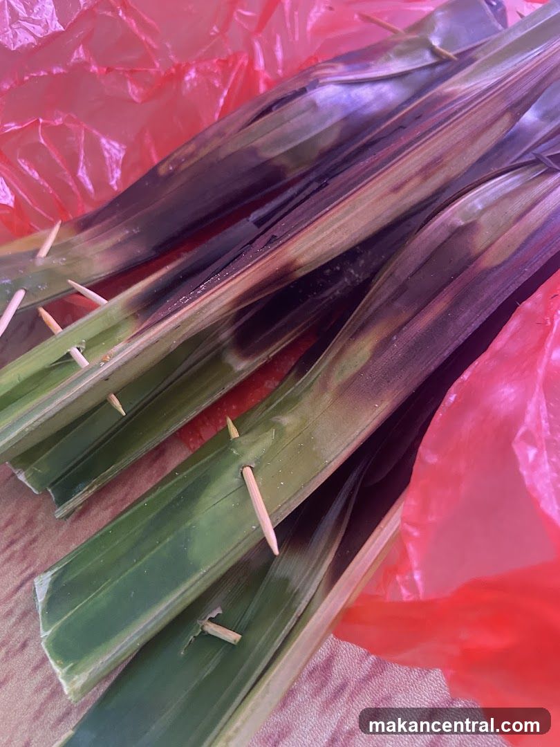 Grilled Food Wrapped in Leaves