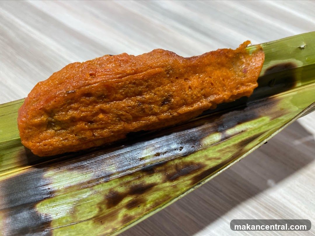 Otak-Otak on Banana Leaf