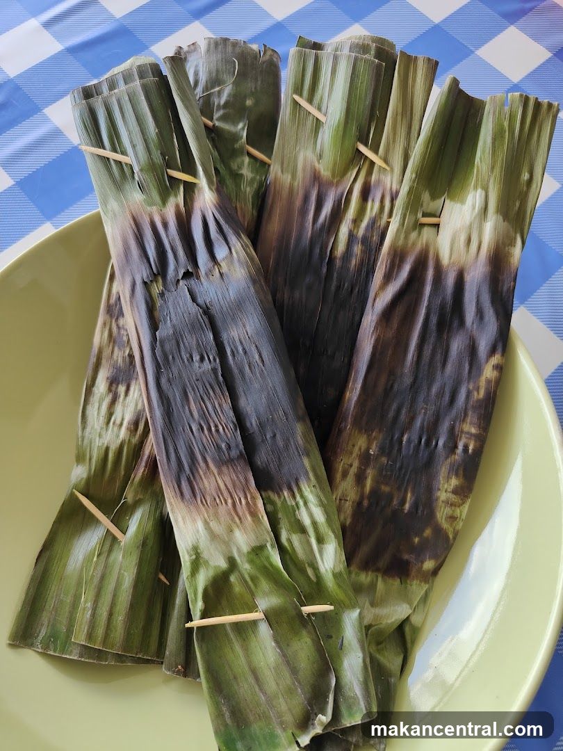Grilled Food in Banana Leaves