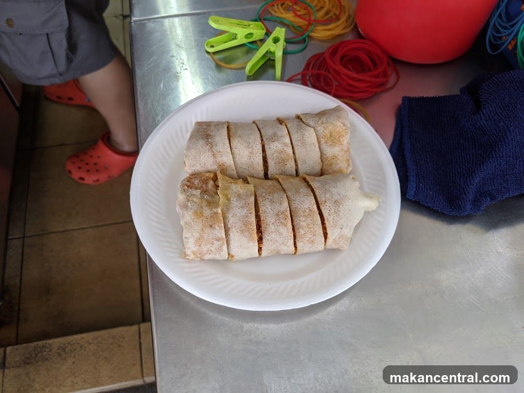 Spring Rolls on a Plate