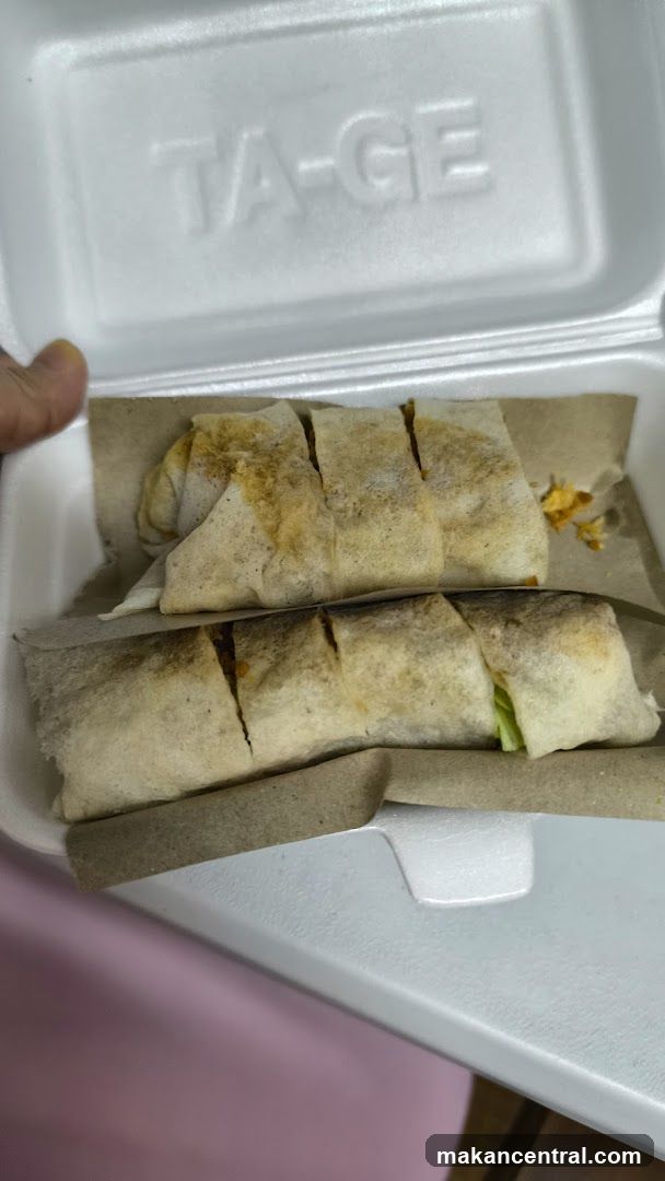 Spring Rolls in Takeout Container