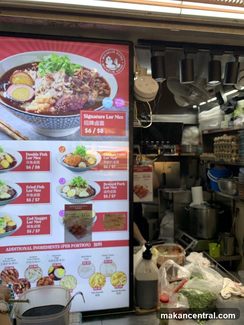 Lor Mee Menu