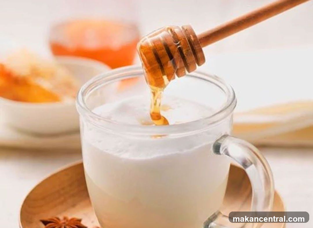 Honey Drizzled into a Drink