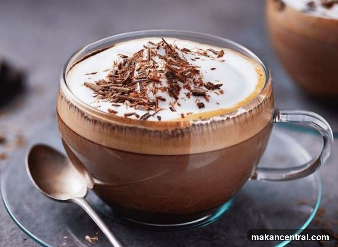 Hot Chocolate with Whipped Cream and Chocolate Shavings