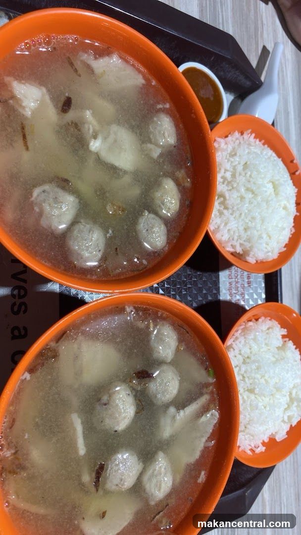 Bowls of Soup with Rice