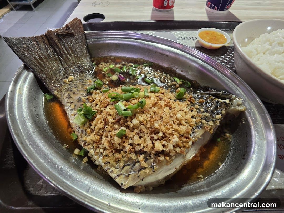 Steamed Fish with Garlic and Scallions
