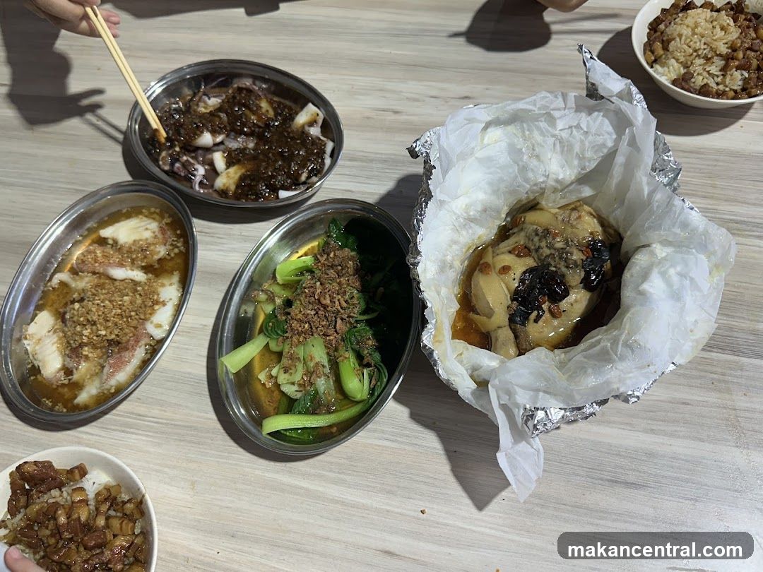 Various Dishes on a Table