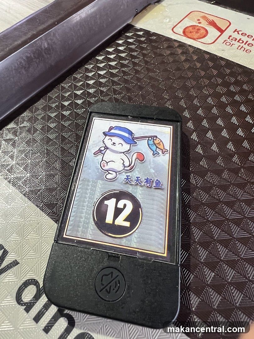 Table Number Display