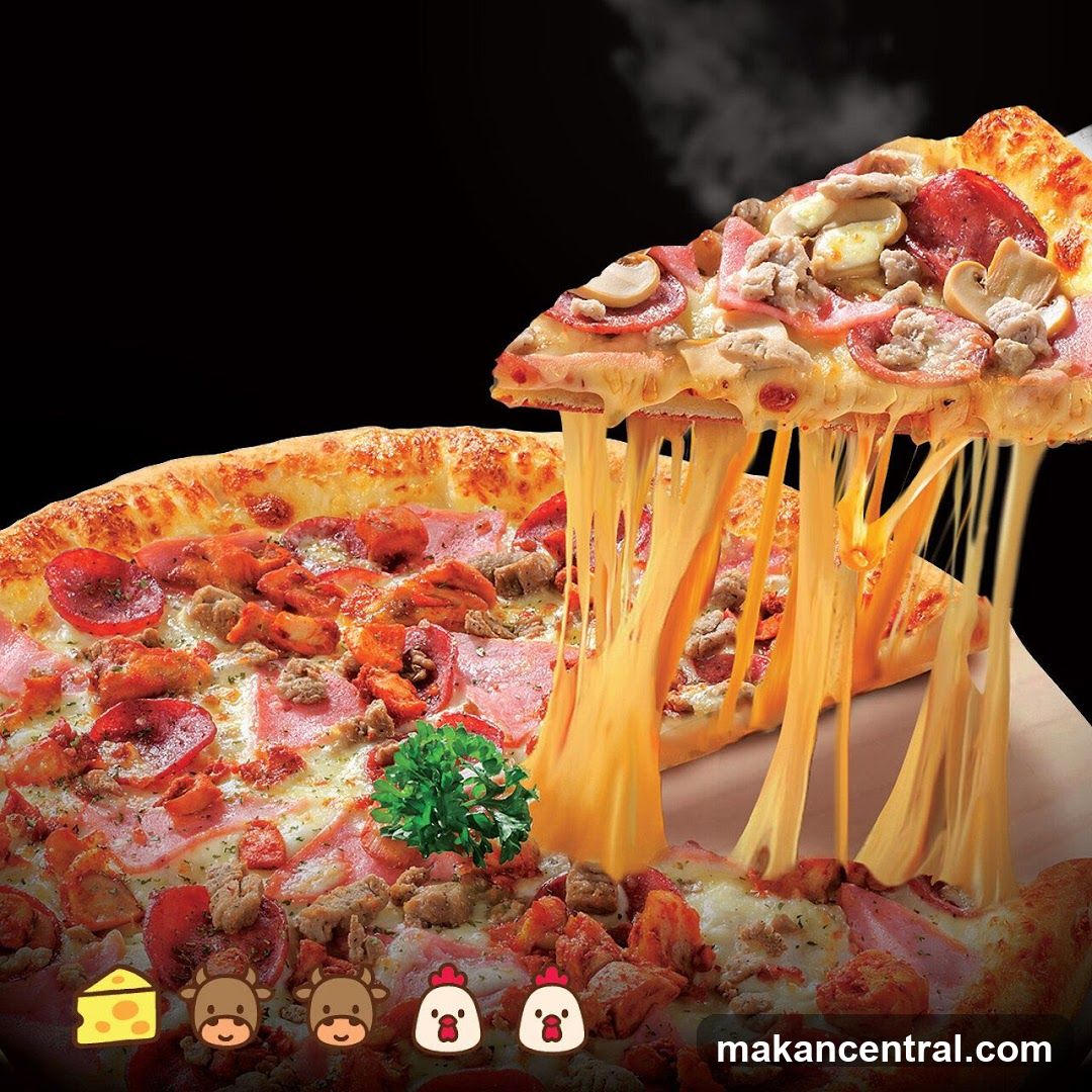 Delicious Pizza with Stretchy Cheese