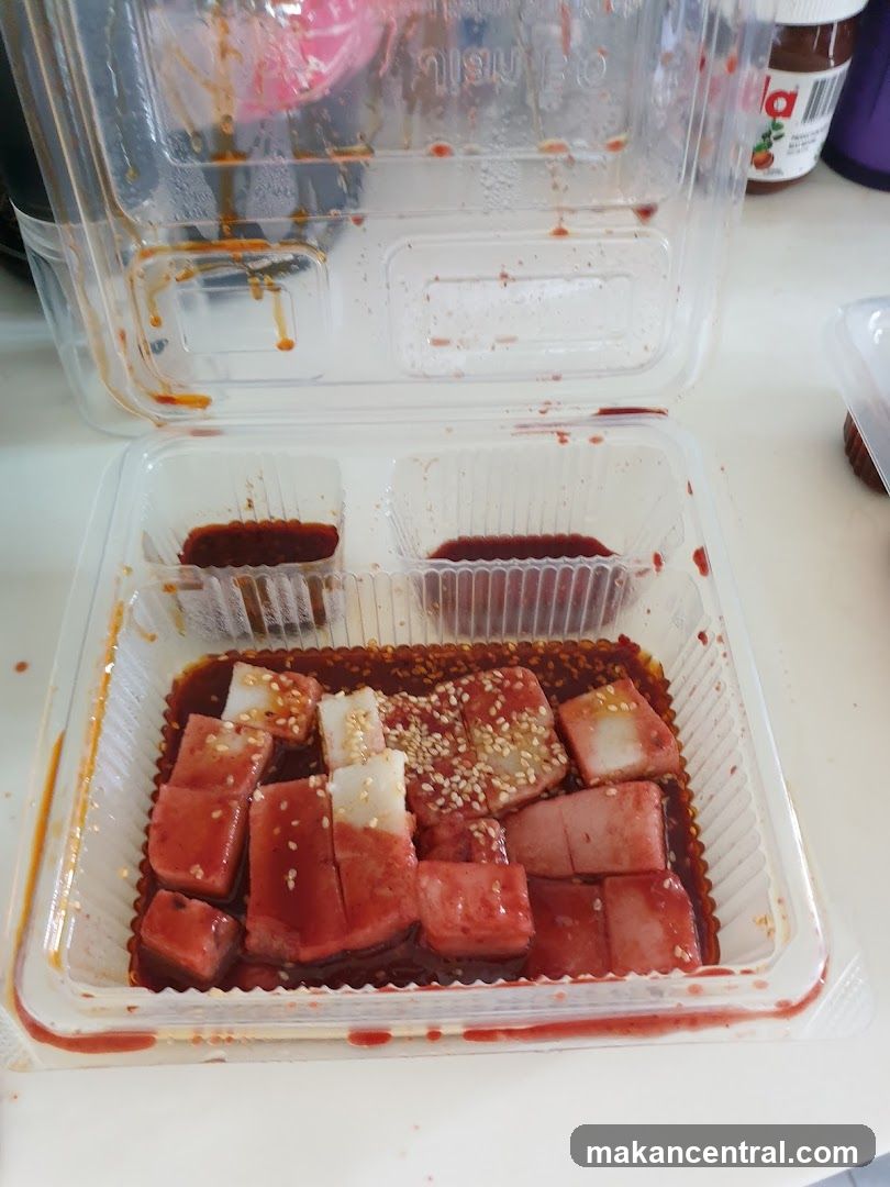Food in a takeout container