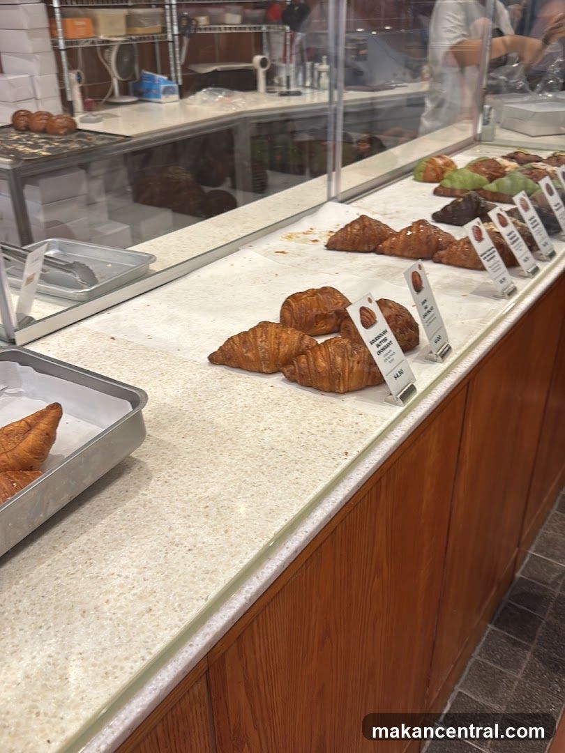 Croissants on Display