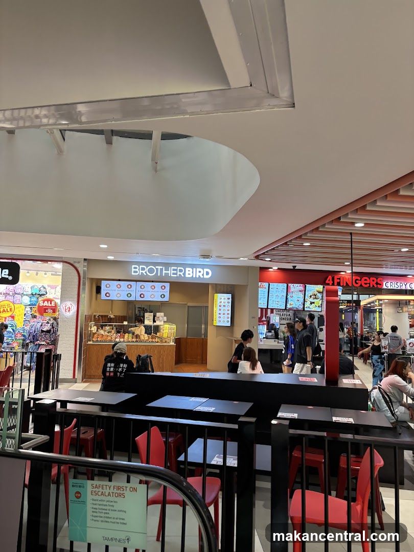 Food court with various eateries