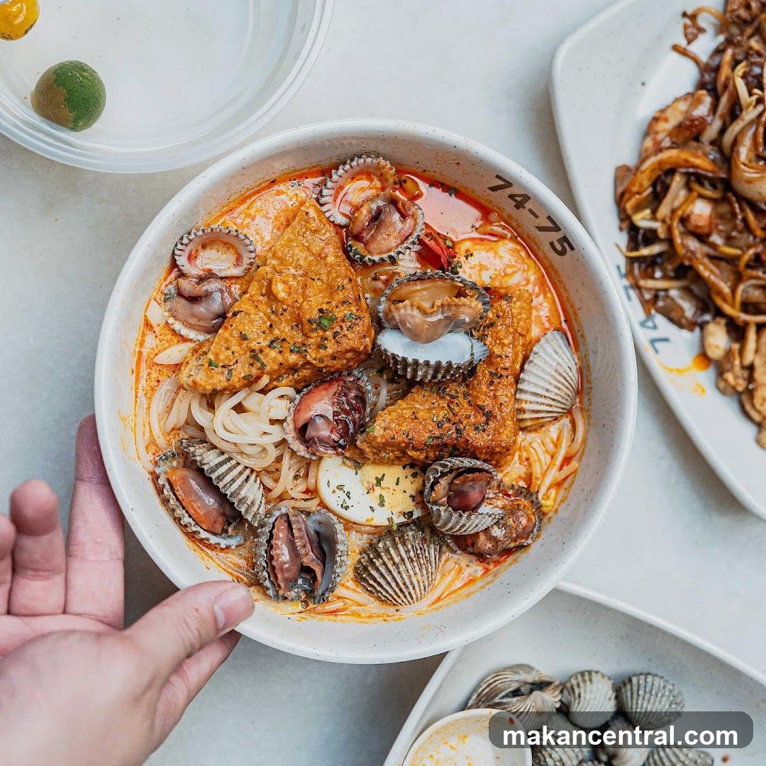 Laksa with Cockles and Fried Tofu