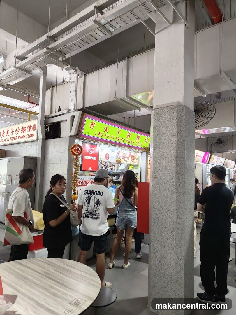 Food Stall with Customers
