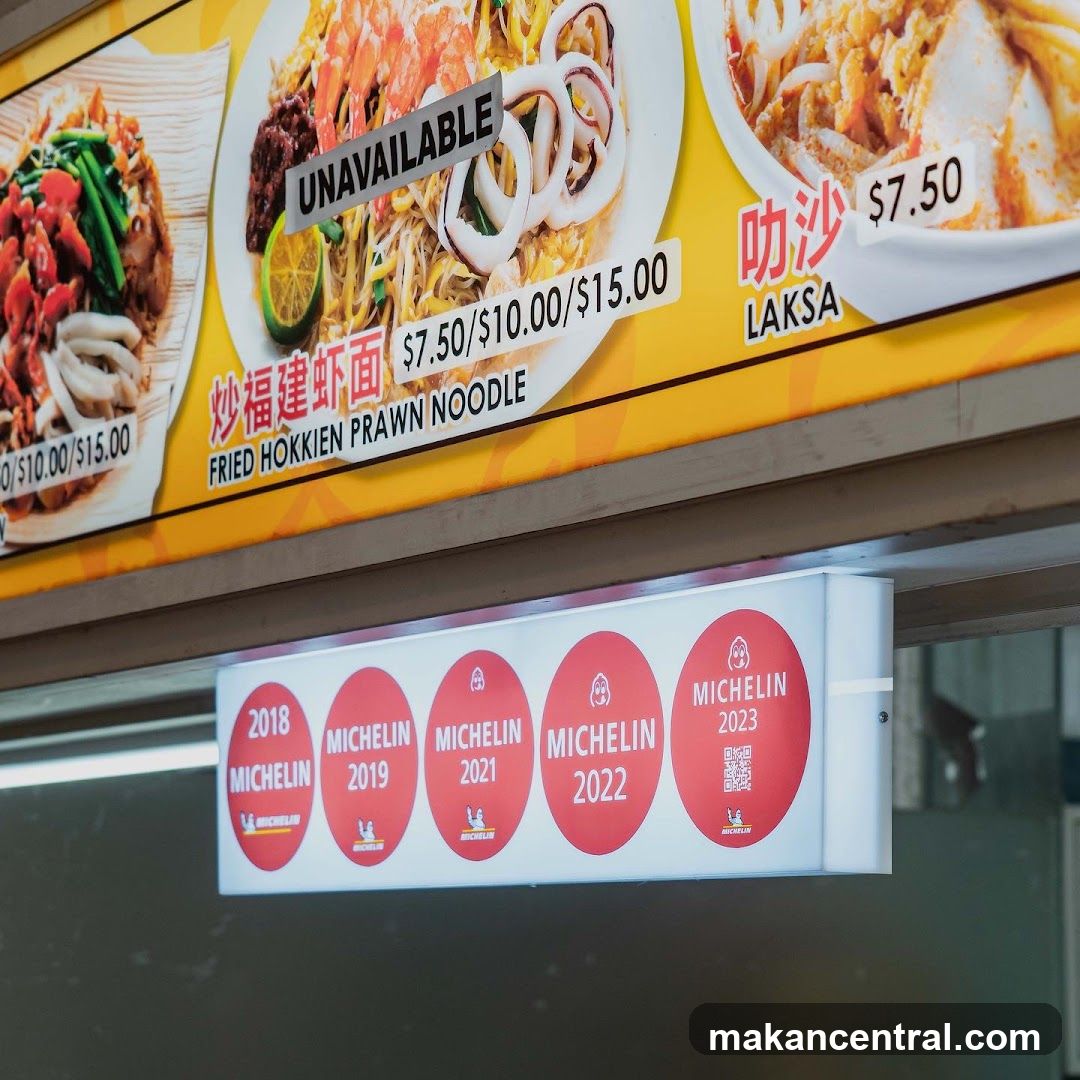 Food Menu with Michelin Awards