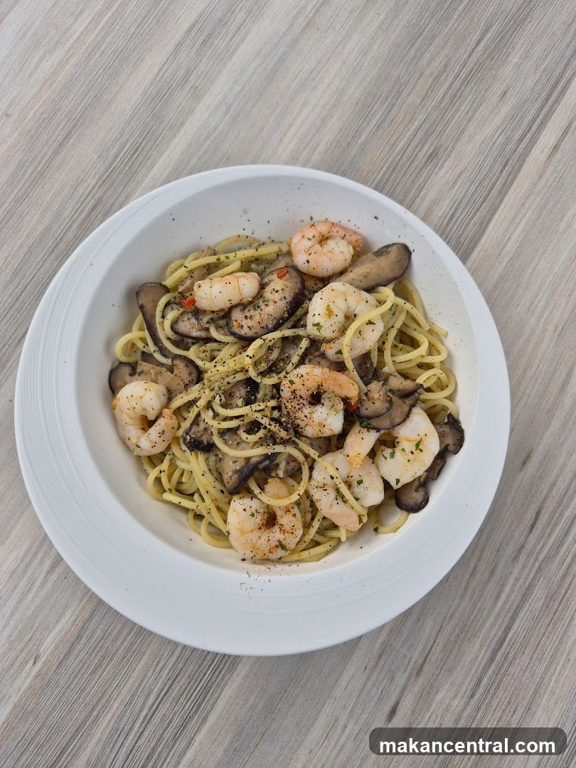 Shrimp and Mushroom Pasta